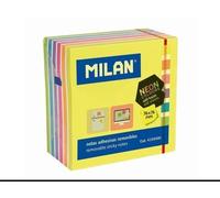 Milan notes adhésives 76x76 Néon Mix cube