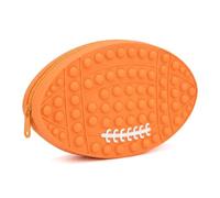 Milan Pacific Pop It Trousse à crayons en silicone Orange 24 x 14 x 3,8 cm