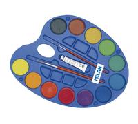 Milan Palette De 12 Couleurs Aquarelle Ø Avec 2 Pinceaux Et Tube Blanc 45 Mm
