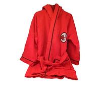 Milan Peignoir/Robe de Chambre en 9633 065 2110 Microspugna Petit Adulte, 100% Coton, Rouge/Noir, 25 x 25 x 28 x 28 x 5 cm