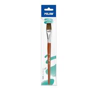 MILAN Pinceau Plat en Bois, n° 24