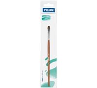 MILAN Pinceau Plat en Bois, n° 8