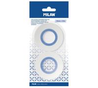Milan Plaquette De 2 Rubans Adhésifs Transparents Brillants 19x33 M