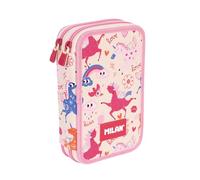 MILAN Plumier 2 étages avec contenu série spéciale Flowicorn, beige