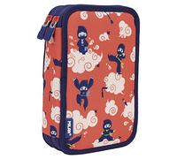 MILAN® Plumier 2 étages avec contenu série spéciale Ninjutsu, rouge