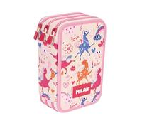 MILAN Plumier 3 étages avec contenu série spéciale Flowicorn, beige