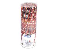 Milan Pot de 48 Crayons Graphite HB Super Heroes Couleur Rouge 0711315148SH - Version Espagnole