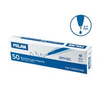 Milan Recharges De Gel Sec Bleu Pour Stylo Boîte De 50