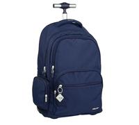 Milan 6 Zip Wheeled Backpack 25l 1918 Series Wheeled Backpack Bleu