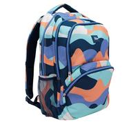 MILAN® Sac à dos scolaire 4 fermetures éclair 25 l série The Fun, bleu