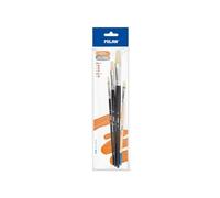 MILAN® Sac de 3 pinceaux Plats série 501 n°4, 10 et 16 + 1 Pinceau série 524 n° 8
