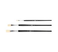 MILAN® Lot de 3 pinceaux Plats série 501 n° 2, 8 et 12