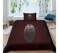 Milan Sets De Housses De Couettes D,Imprim¿¿ Microfibre Parure De Lit Pi¿¿Ces Avec Fermeture ¿¿Clair Housse De Couette Et Taies D'oreiller Single