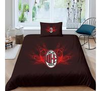 Milan Sets De Housses De Couettes D, Imprim¿¿ Pi¿¿Ces Microfibre Parure De Lit Avec Housse De Couette Et Taies D'oreiller Avec Fermeture ¿¿Clair