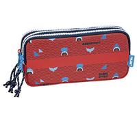MILAN Shark Attack Trousse 3 fermetures éclair Rouge