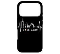 Milan Skyline Italie Battement de Cœur Fan J'aime Milano Coque pour iPhone 17 Pro