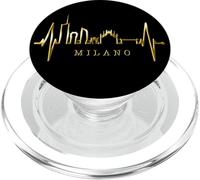 Milan Skyline Italie Battement de Cœur Fan J'aime Milano PopSockets PopGrip pour MagSafe