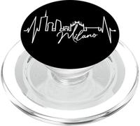 Milan Skyline Italie Battement de Cœur Fan J'aime Milano PopSockets PopGrip pour MagSafe