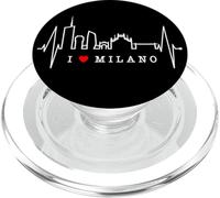 Milan Skyline Italie Battement de Cœur Fan J'aime Milano PopSockets PopGrip pour MagSafe