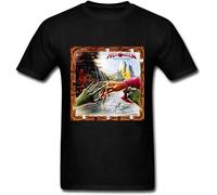 MILAN SPRING Man's T-Shirt Helloween Keeper of The Seven Keys Part II Electronica Men O Neck Design Black XL