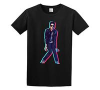 MILAN SPRING Men's Bruno Mars Cotton T Shirt Black S