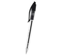 Milan 17652225 Boîte de 25 stylos à bille P1 avec bouton-poussoir Noir