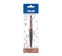 MILAN - Stylo Capsule Copper noir, encre bleue