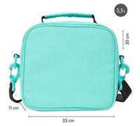 Milan Sunset Isothermal Food Bag With 3 Lunch Boxes 3.5 L Bleu