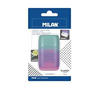 MILAN Taille-crayons gomme Compact Sunset lilas/rose