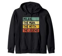 Milan The Man The Myth The Legend Citation personnalisée Humoristique Sweat à Capuche