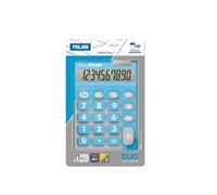 Milan touch duo calculatrice de poche 10 chiffres dual blister bleu