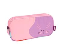 MILAN® Trousse 3 fermetures éclair série spéciale Fun Animals violet