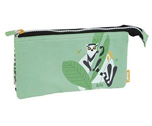 MILAN Trousse 5 compartiments Hide & Seek, vert (lémurien)