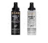 Milani Make It Last Original - Base de teint et spray fixateur 3-en-1 au fini naturel + Make it Last Matte - Base de teint et spray fixateur au charbo