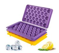 milano home Bac à glaçons - 66 bacs à glaçons ronds 2 pièces - Bac à glaçons sans BPA pour congélateur - Petits bacs à glaçons pour mini réfrigérateur - Bac à glaçons rond