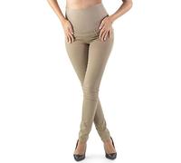 Milano - Jean Grossesse et Femme Enceinte, Coupe Slim Bandeau Haut Stretch et Confortable - Idèal Tout au Long de Votre Maternité (M - 40, Beige)