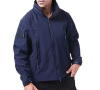 MILASIA Tactical Softshell Fleece Jacket Hoodie Militaire Randonnée en Plein Air Camping Doublure Intérieure Chaud Coupe-Vent Imperméable Manteau Vestes Veste De Ski, 2XL