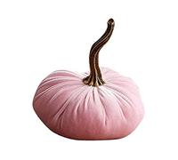 MILAX Citrouille décorative en velours fait à la main - Décoration de table en velours - Décoration d'automne et d'Halloween - Décoration de table - Avec exquise velours super doux - Décoration d