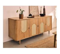 Milazzo - buffet bas - bois - plaqué chêne - 176 cm - Bois Bois