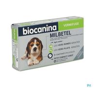Milbetel Vermifuge petit chien et chiot Biocanina 2 comprimés