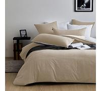 MILDLY Housse de Couette 240x260 Coton - Certifié Öeko-Tex - Apricot