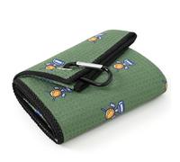 Mile High Life Grande serviette de golf (40,6 x 61 cm), en microfibre à imprimés amusants, en tissu gaufré, avec clip robuste, accessoires de sac de golf pour homme et femme (serviette verte, balle de
