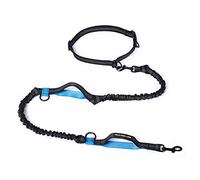 Mile High Life Laisse de Course pour Chien Ajustable, réfléchissante, avec Deux poignées rembourrées et Un élastique Durable pour Les Petits, Moyens et Grands Chiens