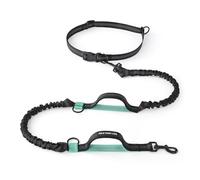 Mile High Life Laisse de Course pour Chien Ajustable, réfléchissante, avec Deux poignées rembourrées et Un élastique Durable pour Les Petits, Moyens et Grands Chiens