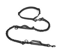 Mile High Life Laisse de Course pour Chien Ajustable, réfléchissante, avec Deux poignées rembourrées et Un élastique Durable pour Les Petits, Moyens et Grands Chiens