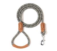 Mile High Life | Laisse pour chien avec poignée en cuir de qualité supérieure | Laisse en corde solide | Fermoir solide en alliage de zinc | Chiens de petite, moyenne et grande taille | 1,2 m/1,5/1,8