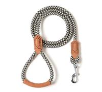 Mile High Life | Laisse pour chien avec poignée en cuir de qualité supérieure | Laisse en corde solide | Fermoir solide en alliage de zinc | Chiens de petite, moyenne et grande taille | 1,2 m/1,5/1,8