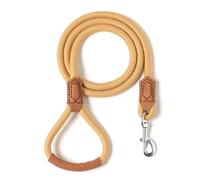 Mile High Life | Laisse pour chien avec poignée en cuir de qualité supérieure | Laisse en corde solide | Fermoir solide en alliage de zinc | Chiens de petite, moyenne et grande taille | 1,2 m/1,5/1,8