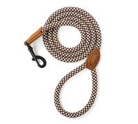 Mile High Life | Laisse pour Chien d'escalade avec Fermoir Robuste en métal Robuste | Connexion sur Mesure en Cuir véritable avec Coutures Solides (Marron, 1.8 M)