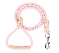 Mile High Life | Laisse pour Chien en Cuir de Qualité Supérieure | Laisse à Corde Robuste | Poignée en Cuir | Fermoir Solide en Alliage de Zinc(Rose, 1.20 M)